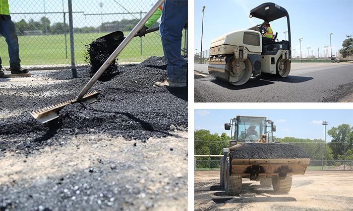 Asphalt Court paving Process