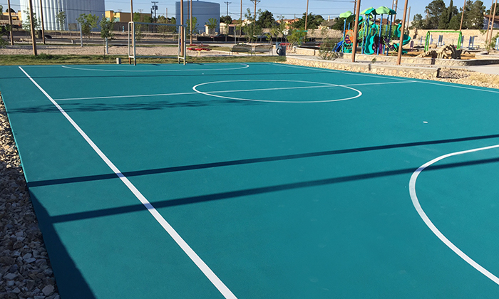 Futsal courts for fast-paced play at Cheryl Ladd Park – El Paso, TX