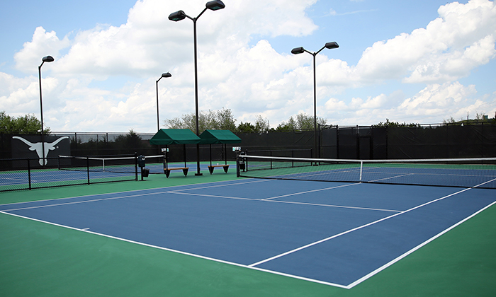 The outdoor courts at the University of Texas – Austin, TX