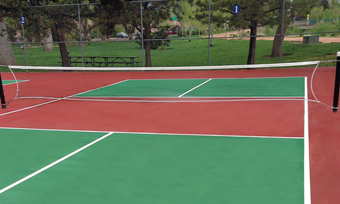 The Pickleball courts of Monument Valley Park – Colorado Springs, CO